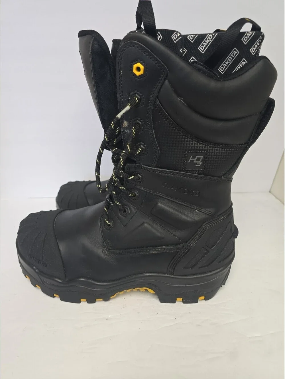 DAKOTA Men's 8901 Composite Toe Composite Plate HD3 Waterproof Boots Black 13M